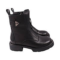 Ботинки женские Oeego черные натуральная кожа 190-23DHC 40 z116-2024