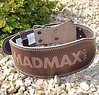 Пояс для тяжелой атлетики MadMax MFB-246 Full leather кожаный Chocolate brown XL z116-2024