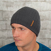 Чоловіча шапка на флісі Luxyart універсальний 50-60 Темно-сірий (MC-110) NX, код: 2728354