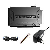 Переходник на жесткий диск SSD HDD 3 в 1 TISHRIC 8764 SATA-USB IDE AG, код: 8375740