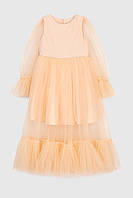 Платье праздничное для девочки Wecan 24036 122 см Персиковый (2000990305299) z116-2024