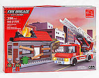 Конструктор Ausini Пожарный автомобиль 356 частей Multicolor (123670) DH, код: 8327851