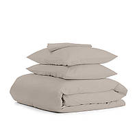 Комплект постельного белья на резинке Cosas BRONZE Ранфорс 160х220 см Песочный DH, код: 7702306