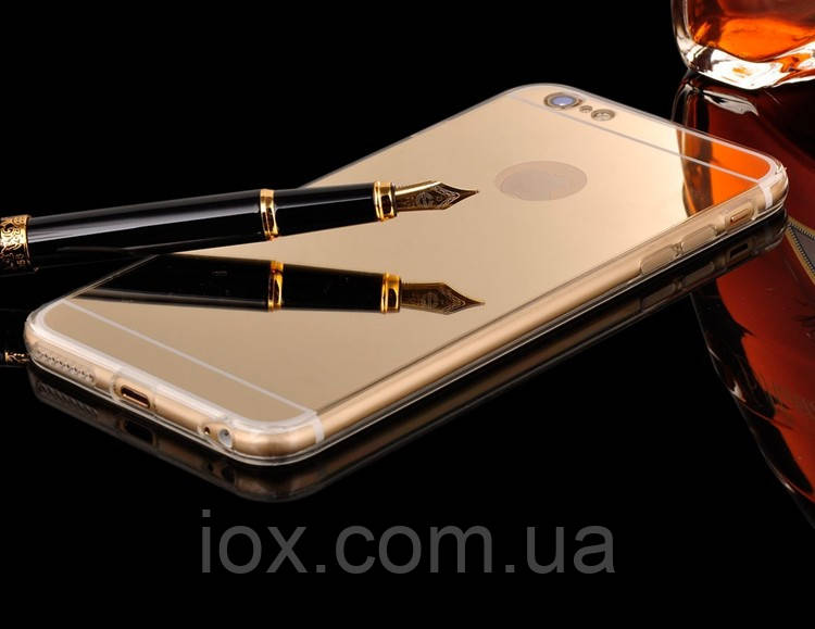 Дзеркальний золотий чохол для Apple Iphone 7 Plus