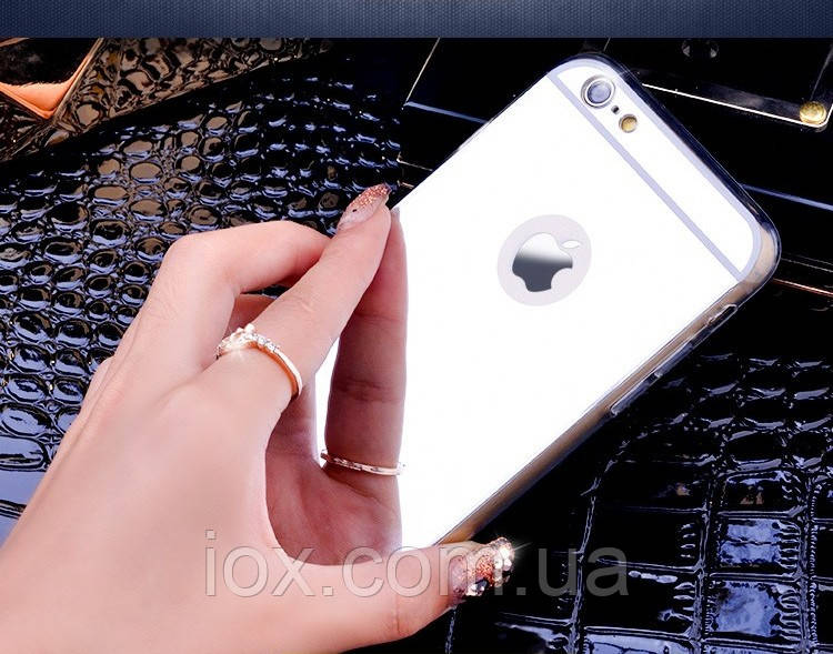 Дзеркальний сріблястий чохол для iPhone 7 і iPhone 8 (4.7")