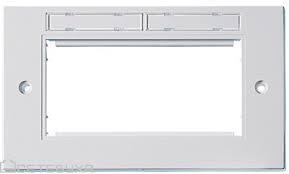 Рамка Molex Wallplate UK 2G 2M 86x145x10mm White