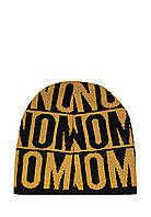 Шапка Moschino женская One Size Золотисто-черный (65165-5) BM, код: 6764785