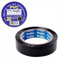 Изолента ПВХ 20м "Rugby" чёрная RUGBY 20m black irs