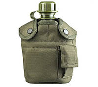 Фляга з чашкою Mil-Tec US Plastic Canteen - Olive