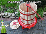 Великий садовий прес гвинтовий на 43 літрів для яблук і винограду, дубовий (Угорщина), фото 7