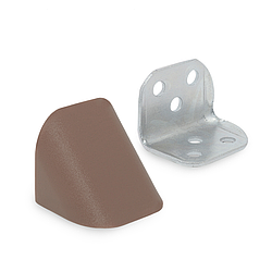 Кутник 2-й метал + пластик Венге