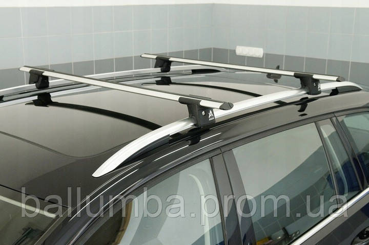 Автобагажник на крышу для AUDI A6 C7; Allroad, Kombi 2012-2018 Aguri Runner Silver BM, код: 8075300 - фото 3 - id-p2168881746