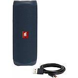 Портативная беспроводная колонка JBL Flip 5 (JBLFLIP5BLU) синяя, фото 3