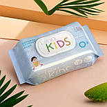 Дитячі вологі серветки Lirio KIDS 120 шт. з клапаном, фото 7