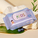 Дитячі вологі серветки Lirio KIDS 120 шт. з клапаном, фото 8