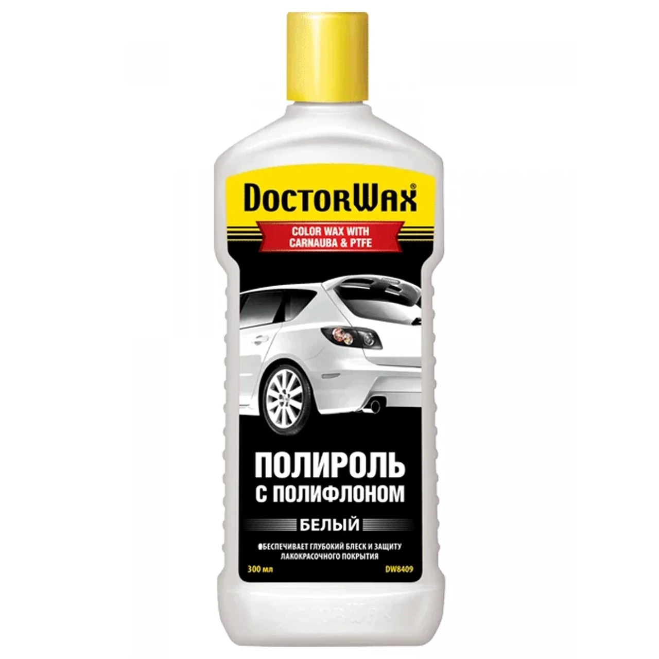 Поліроль кузова з поліфлоном Doctor Wax білий 300 мл (DW8409)