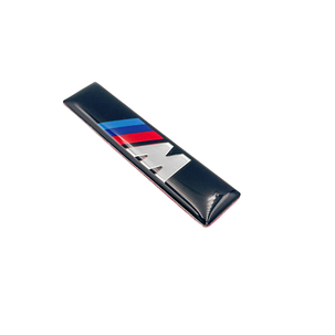 Металевий шильдик емблема BMW (БМВ) M Performance - M-Color Black 60x14 mm, фото 1