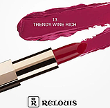 Помада для губ Relouis La Mia Italia №13 Wine Rich, 3,7 г, фото 5