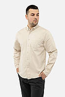 Мужская рубашка M молочный Figo ЦБ-00241590 z116-2024