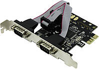 PCI-E Контролер 2xCOM (RS232), чипсет Moschip 9922, Rtl