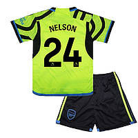 Детская футбольная форма NELSON 24 Арсенал 2023-2024 Adidas Away 135-145 см (set3431_120397)
