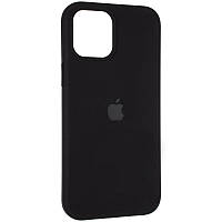 Чохол Fiji Silicone Case для Apple iPhone 15 Plus бампер накладка Soft Touch з мікрофіброю Black