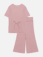 Летний костюм с брюками для девочки 134 пудровый Smile ЦБ-00210256 z117-2024