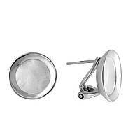 Серебряные серьги SilverBreeze с натуральным перламутром (2032007) UP, код: 6485642
