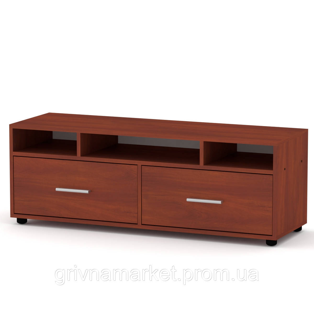 Тумба под ТВ Компанит Плазма Яблоня (120х38х43 см) GM, код: 2661891 ...