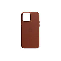 Чохол для смартфона Leather AAA Full Magsafe IC for iPhone 15 Pro Max Umber