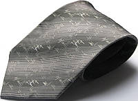 Шелковый галстук стандартный Schönau - 142 Серый UP, код: 7739170