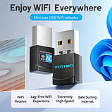 Адаптер  Vention USB Wi-Fi Dual Band Adapter 2.4G/5G Black (KDSB0), фото 2