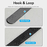 Стяжка для кабелів Vention Hook & Loop Cable Tie 120mm x 12mm Black (KANB0), фото 6