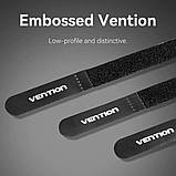 Стяжка для кабелів Vention Hook & Loop Cable Tie 120mm x 12mm Black (KANB0), фото 8