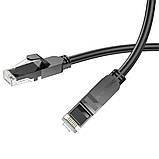 Кабель BOROFONE BUS01 Category 6 Gigabit network cable(L=5M) Black, фото 3