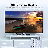 Сплітер Vention 1 In 2 Out HDMI Splitter 4K 30Hz Gold Aluminum Alloy Type EU Standard (ACBG0-EU), фото 7