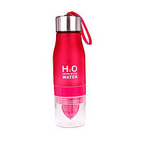 Спортивна пляшка-соковичавниця H2O Water bottle Red Червоний UP, код: 181738