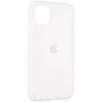 Чехол Fiji Silicone Case для Apple iPhone 15 Pro бампер накладка Soft Touch с микрофиброй White