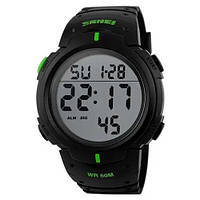 Часы наручные мужские SKMEI 1068GN, водонепроницаемые мужские часы, часы мужские спортивные TOS