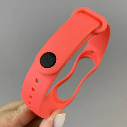 Ремінець для Xiaomi Mi Band 4 силіконовий кольоровий ремінець для фітнес трекера мі бенд 4 кораловий bnd, фото 3