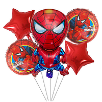 Набір фольгованих куль "Людина павук / Spider man", 5 шт