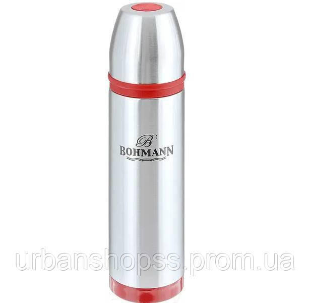 Термос питьевой из нержавеющей стали 800 мл Bohmann BH-4491 стальной красный UP, код: 8179624 - фото 1 - id-p2168925194