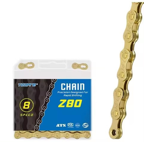 Ланцюг Toopre Z80 8sp золотистий (Z80-gold), фото 1