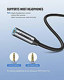 Аудіо кабель UGREEN AV142 USB Type C to 3.5mm Female Cable 10cm (Gray) (UGR-30632), фото 8