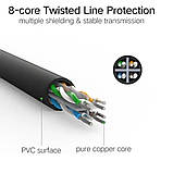 Мережевий кабель UGREEN NW102 Cat 6 U/UTP Lan Cable 10m (Black)(UGR-20164), фото 6