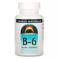 Vitamin B-6 500 mg Source Naturals, 100 таблеток
