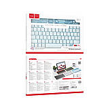 Клавіатура HOCO S55 Transparent Discovery edition wireless BT keyboard(English version) Ice Blue Mist, фото 4