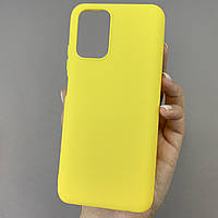 Чехол для Xiaomi Poco M5s однотонный силиконовый чехол на телефон сяоми поко м5с желтый pln