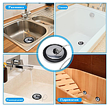 Корок пробка для ванної з ланцюжком Tub Stopper Ø 50мм, фото 2
