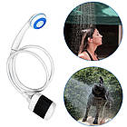 Туристичний душ від акумулятора Gotel Q16H + Подарунок Лампа BL 2029 / Портативний душ з насосом, фото 4